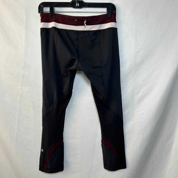 Lululemon Run: Inspire‎ Crop II Deep Coal/ Bordeaux Drama/ Pretty Pink - Picture 2 of 12